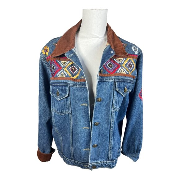 Agaro Embroidered Jean Jacket‎ - Picture 1 of 9